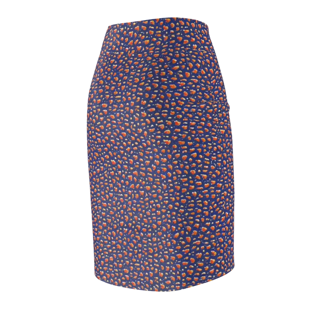 Citrus Current on Pencil Skirt — Back Side