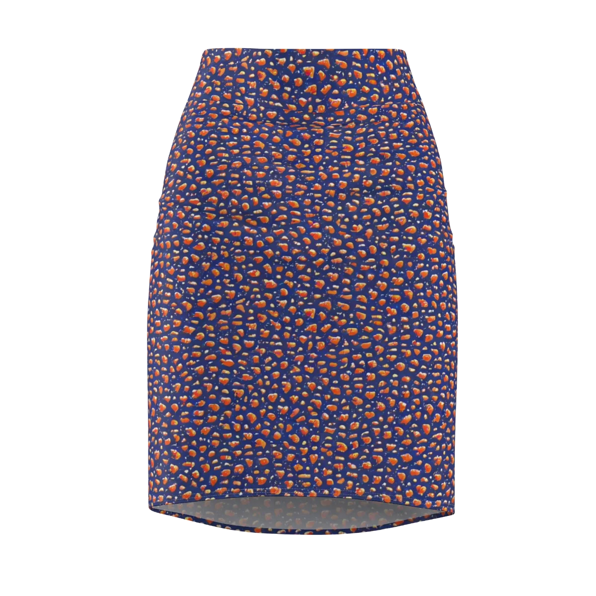 Citrus Current on Pencil Skirt — Front