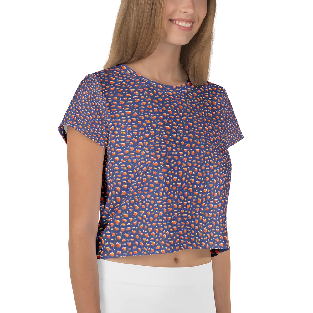 Citrus Current on Crop Tee — Right