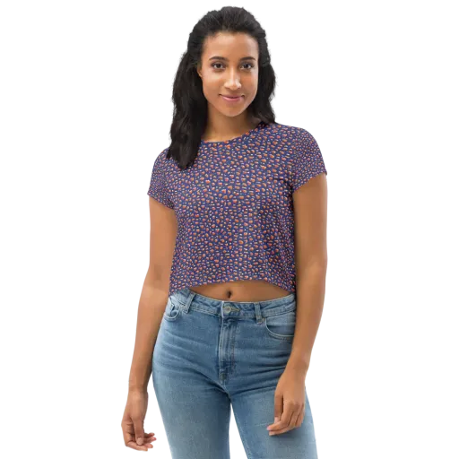 Citrus Current on a Crop Tee