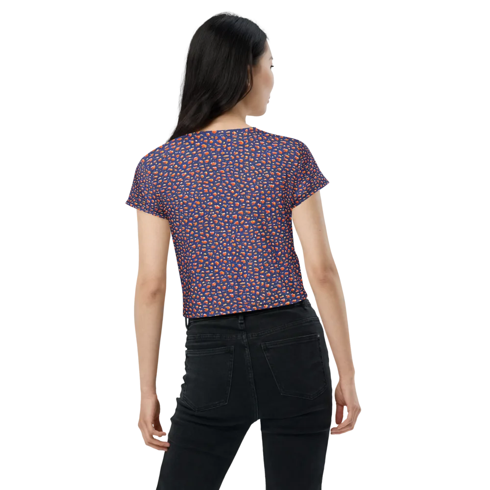 Citrus Current on Crop Tee — Back