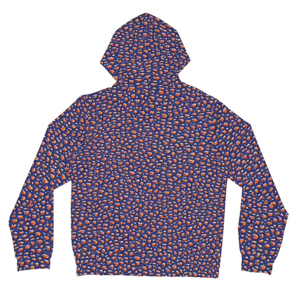 Citrus Current on Women's Full-Zip Hoodie — Back