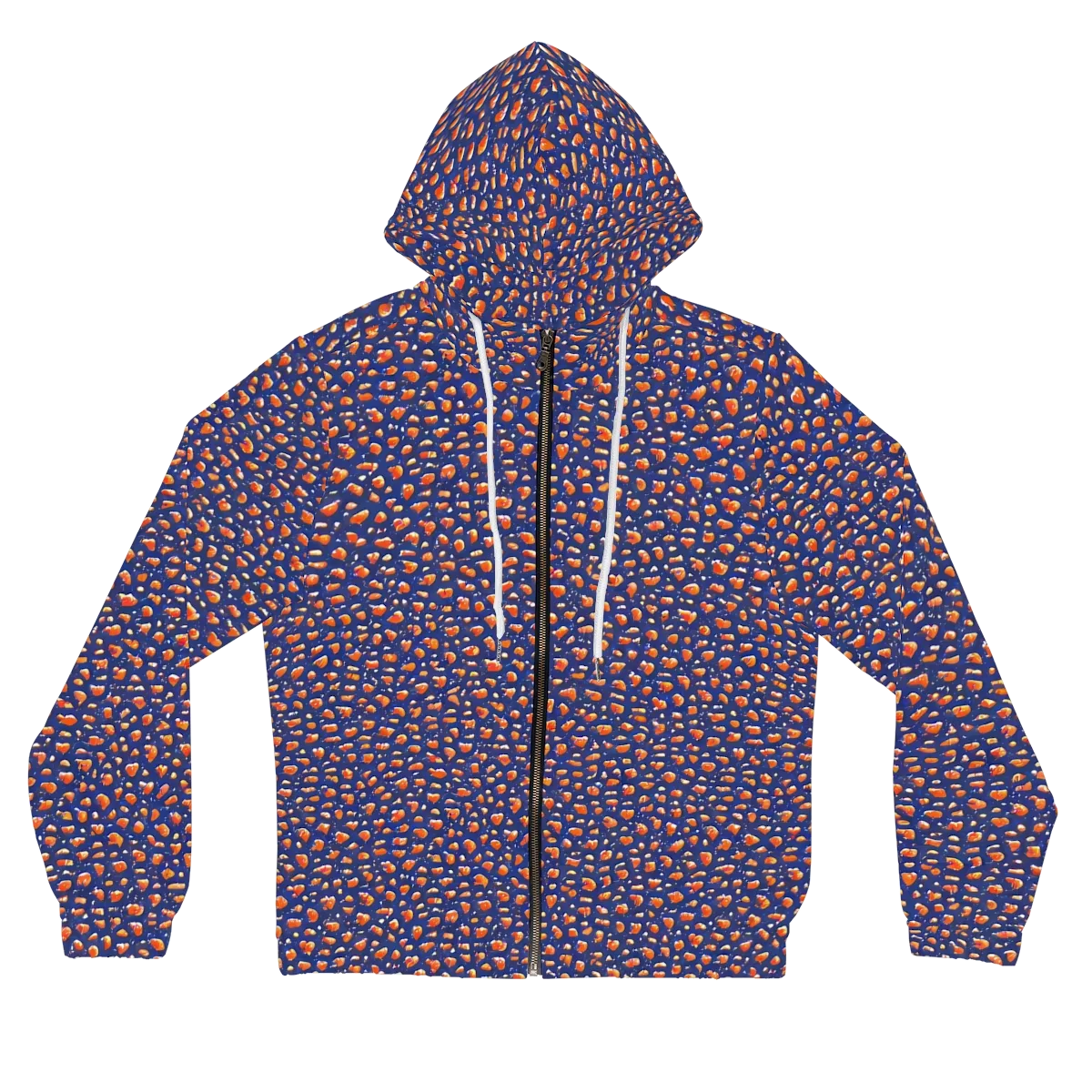 Citrus Current on Women's Full-Zip Hoodie — Front