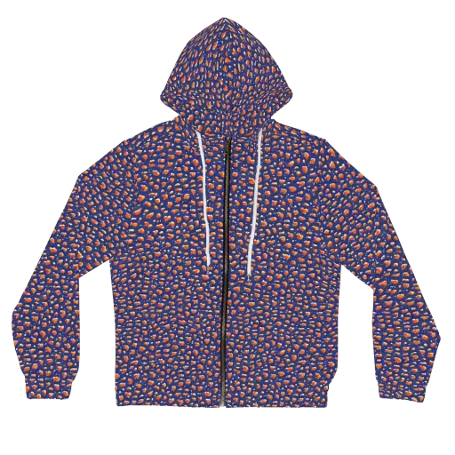 Citrus Current on a Women's Full-Zip Hoodie