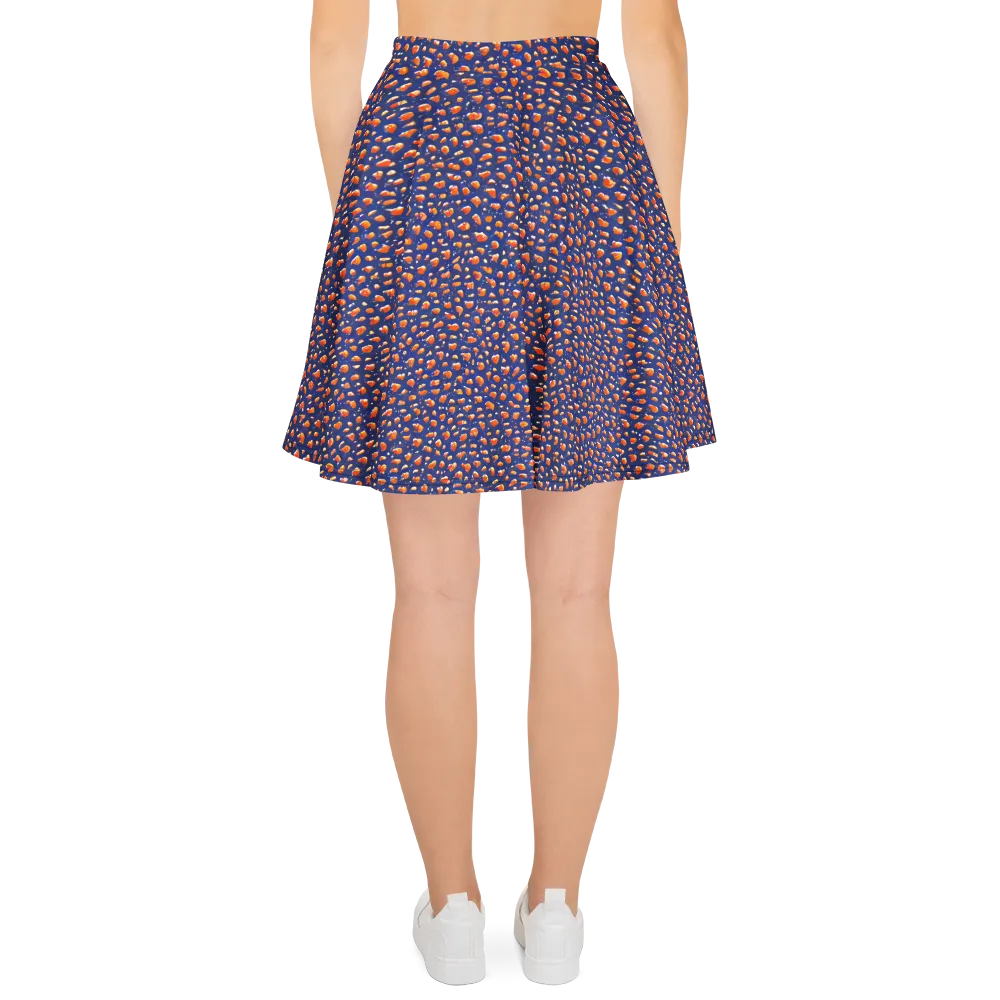Citrus Current on Skater Skirt — Back