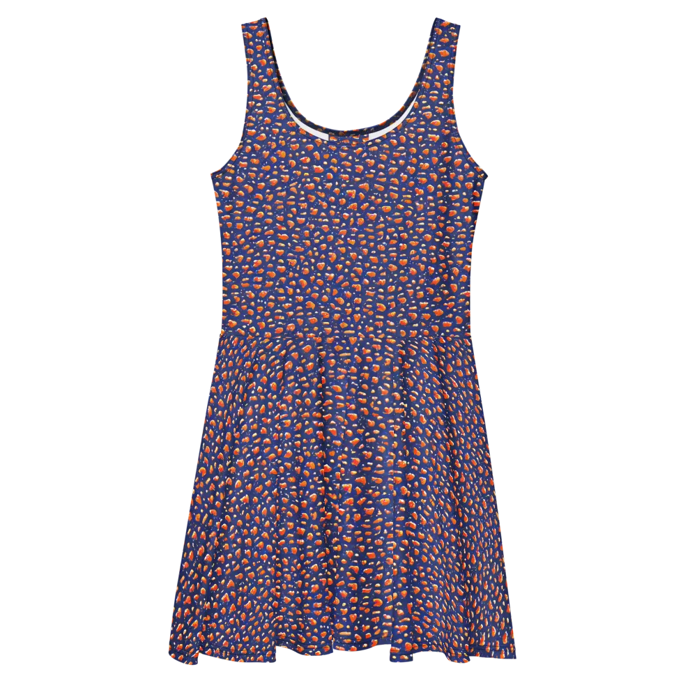 Citrus Current on Skater Dress — Front