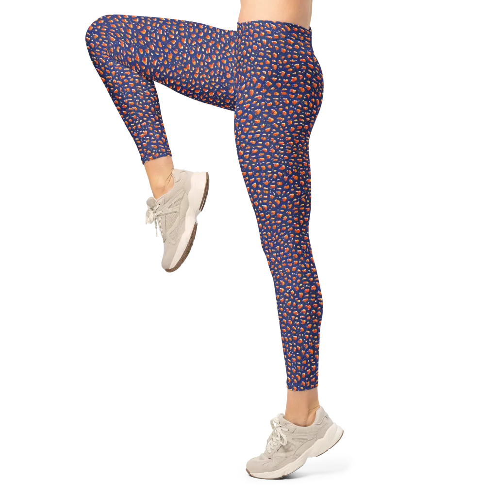 Citrus Current on Leggings — Left