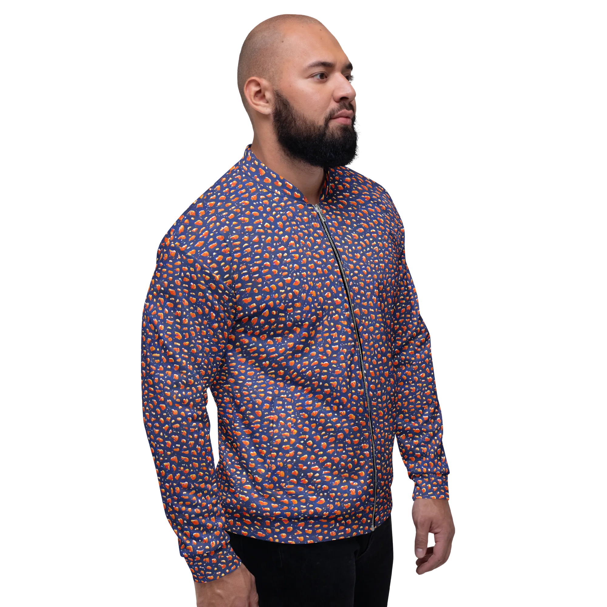 Citrus Current on Bomber Jacket — Right