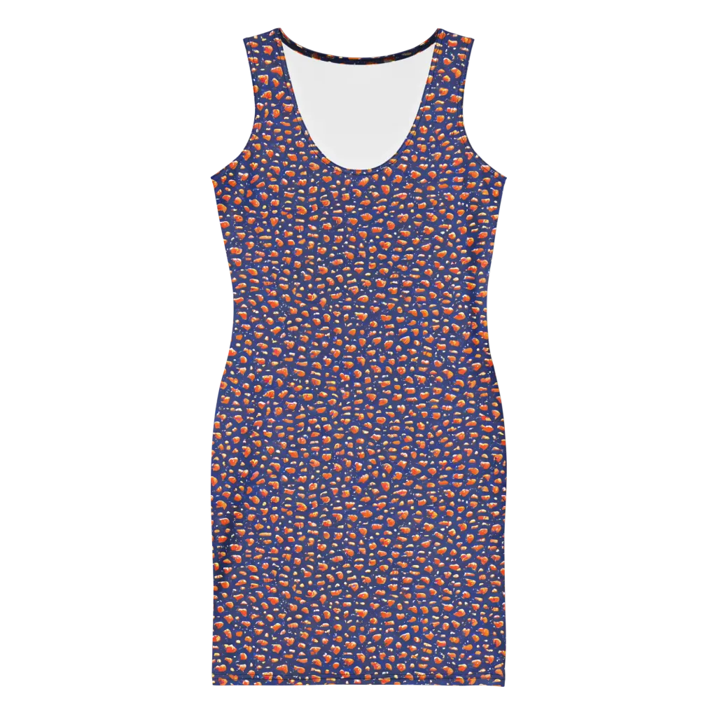 Citrus Current on Bodycon Dress — Front