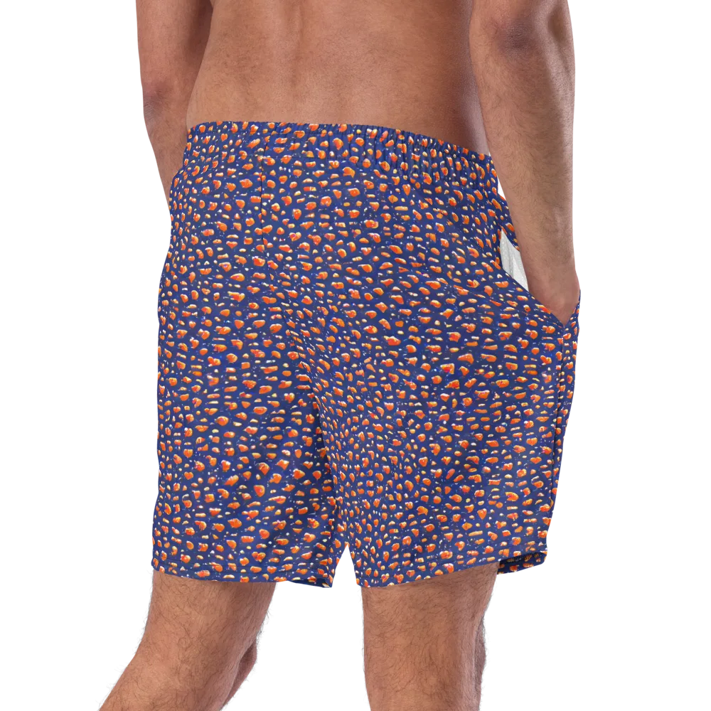 Citrus Current on Swim Trunks — Right Back