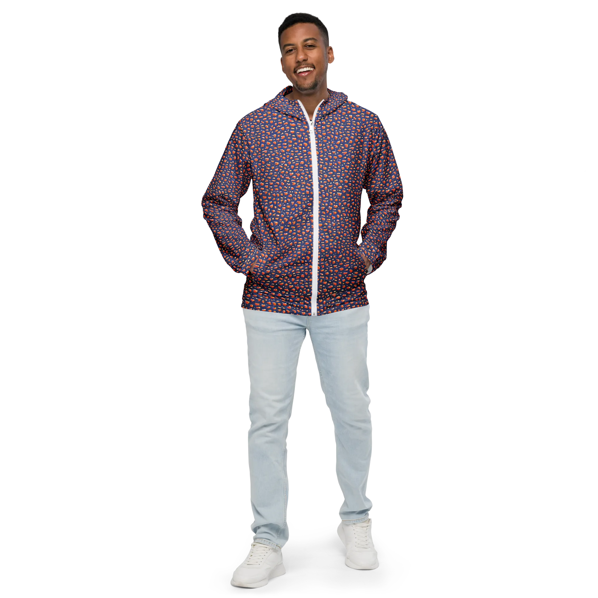 Citrus Current on Men's Windbreaker — Front