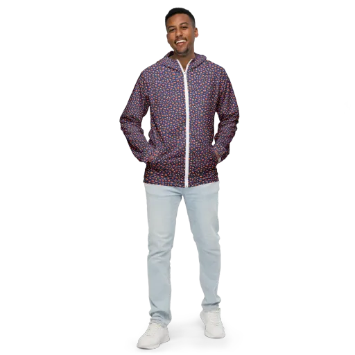 Citrus Current on a Men's Windbreaker