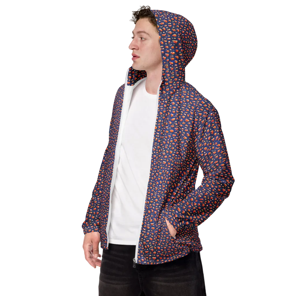 Citrus Current on Men's Windbreaker — Left Front