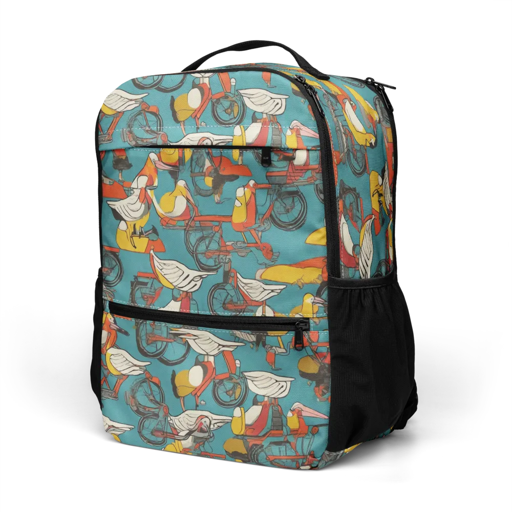 Avian Velocipede on Utility Backpack — Left Front