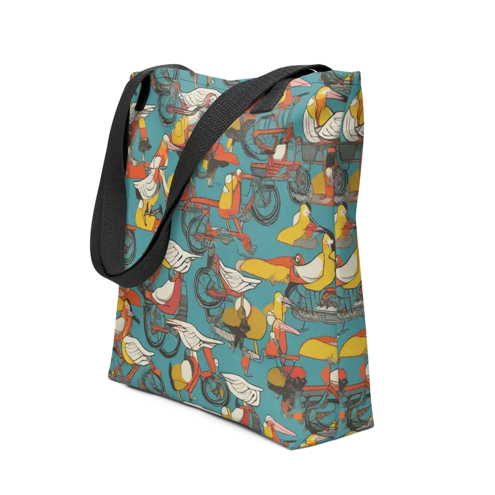 Avian Velocipede on Tote Bag — Front