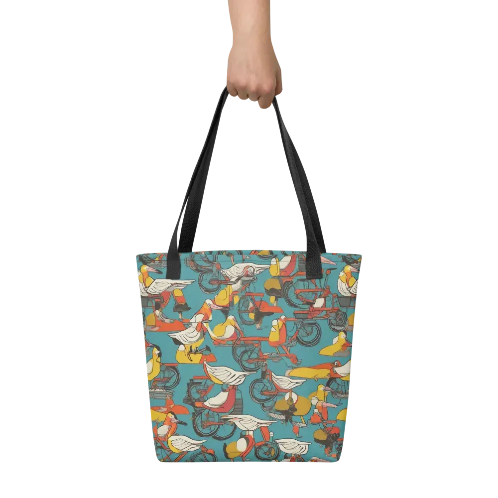 Avian Velocipede on Tote Bag — Front