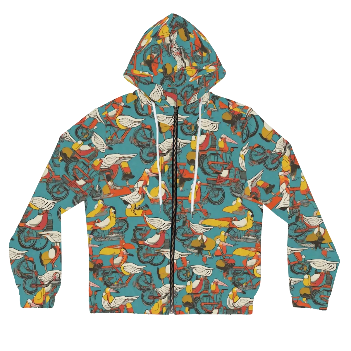 Avian Velocipede on Women's Full-Zip Hoodie — Front