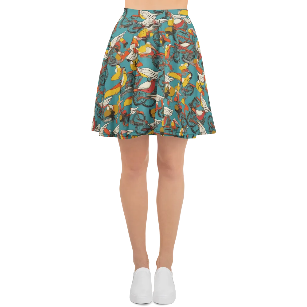 Avian Velocipede on Skater Skirt — Front
