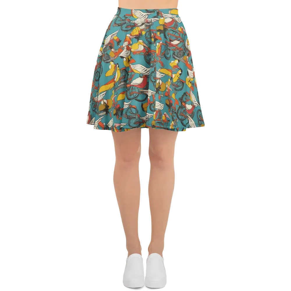 Avian Velocipede on Skater Skirt — Front