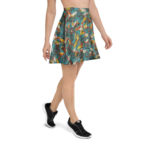 Avian Velocipede on a Skater Skirt