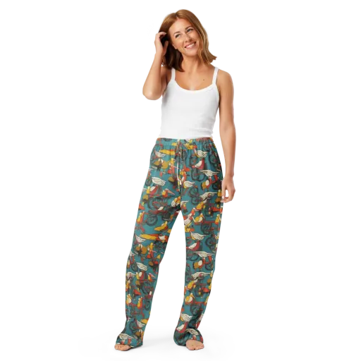 Avian Velocipede on a Women's Pajama Pants