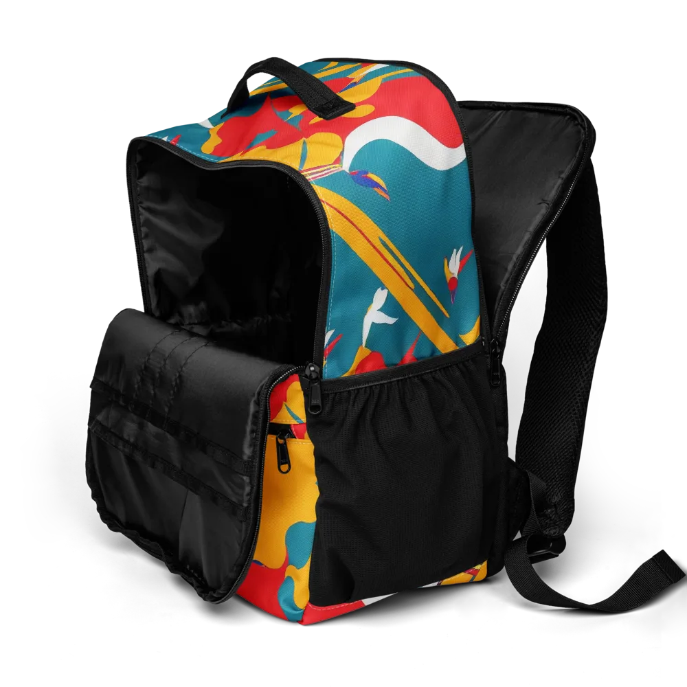 Harlequin Aviary on Utility Backpack — Product details 2