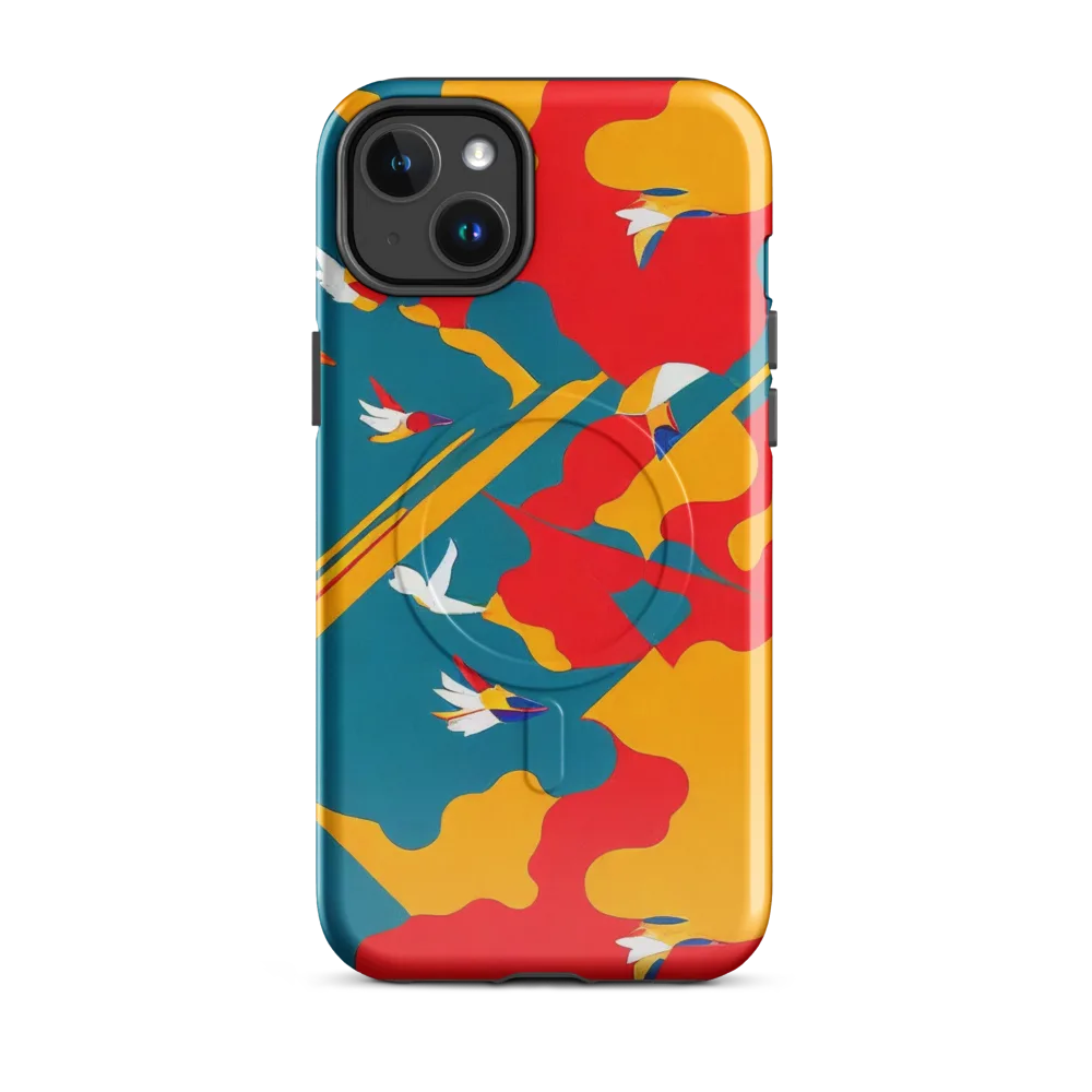 Harlequin Aviary on MagSafe Tough Case for iPhone® — Front