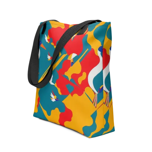 Harlequin Aviary on a Tote Bag