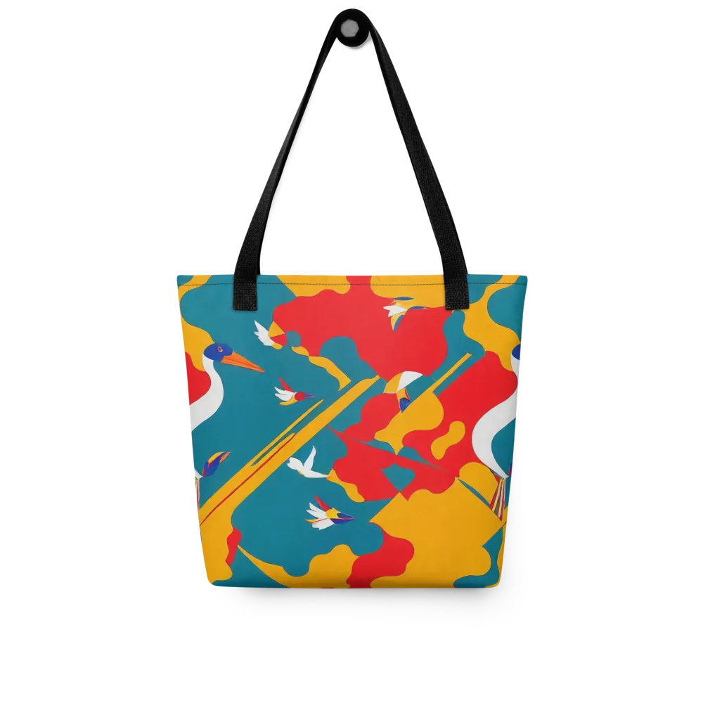 Harlequin Aviary on Tote Bag — Front
