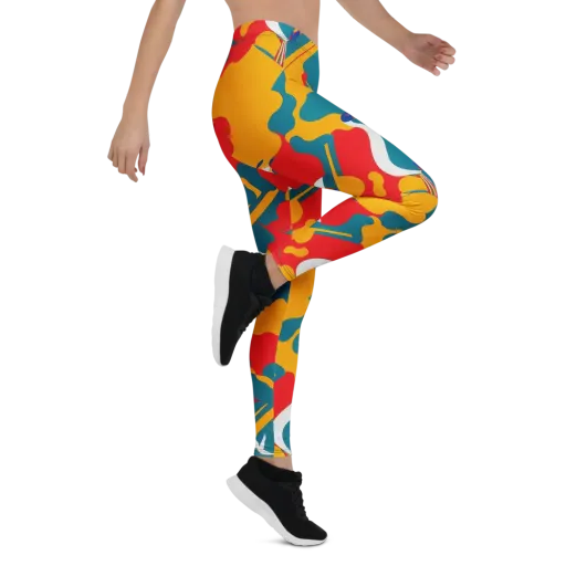 Harlequin Aviary on a Leggings