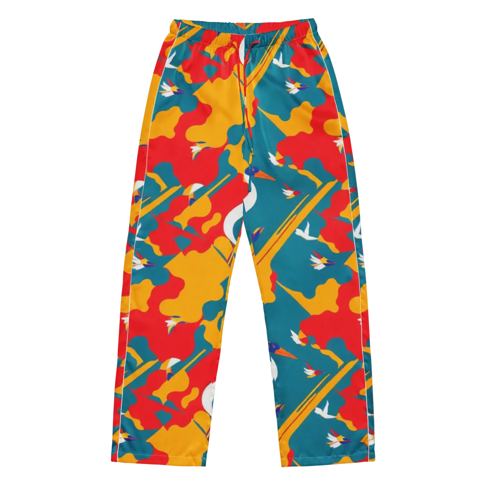 Harlequin Aviary on Women's Pajama Pants — Front