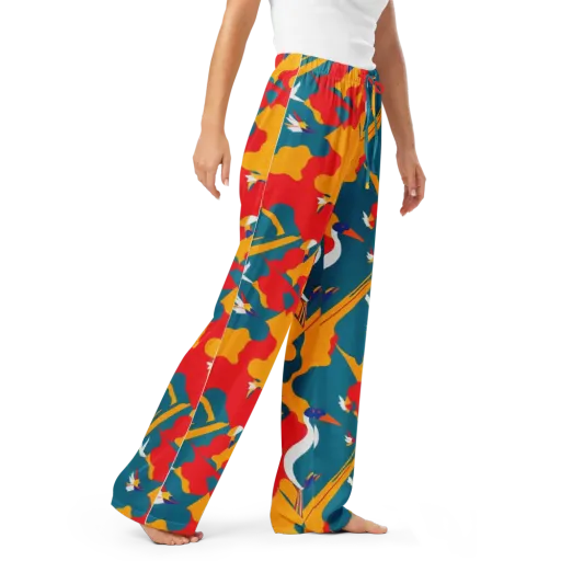 Harlequin Aviary on a Women's Pajama Pants
