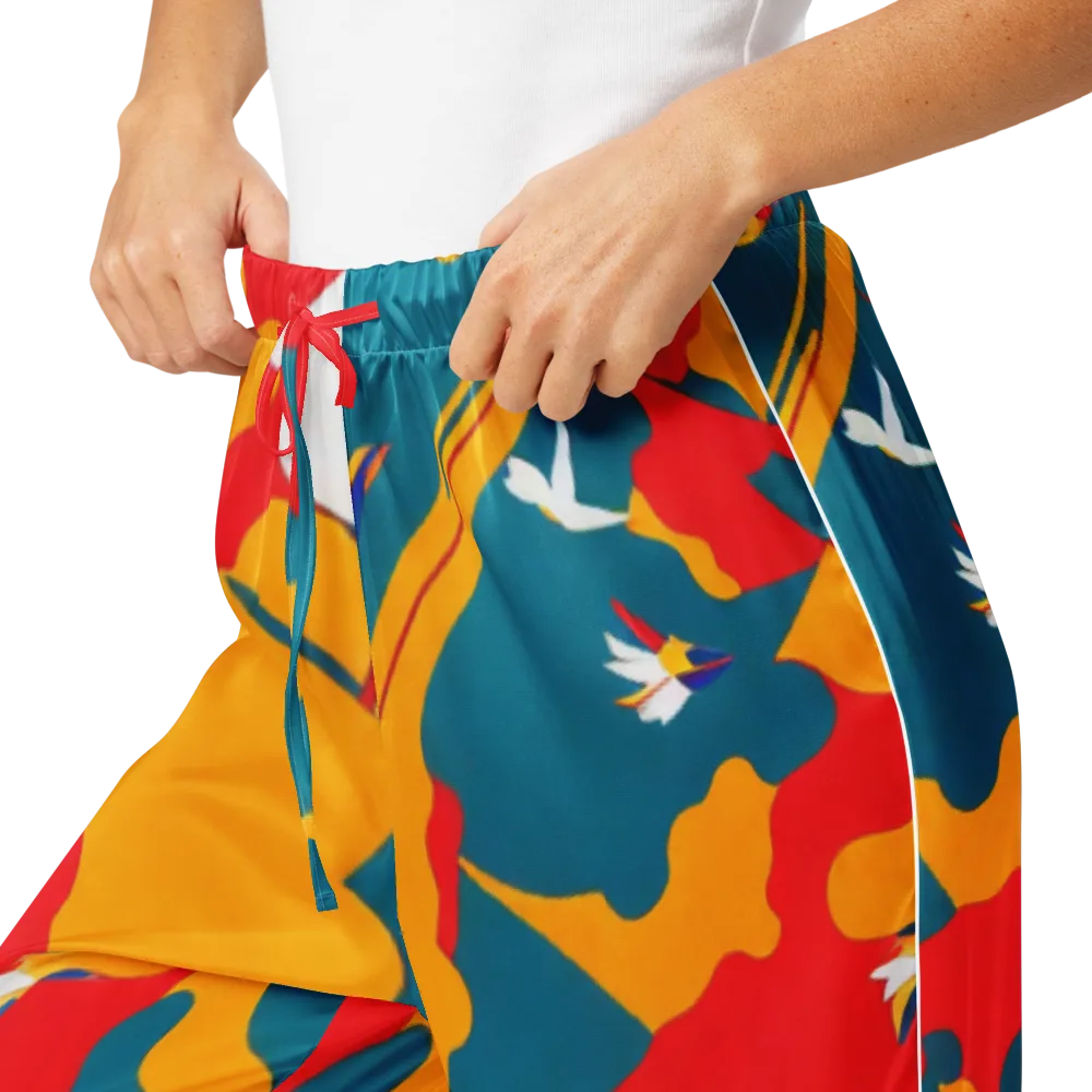 Harlequin Aviary on Women's Pajama Pants — Product details
