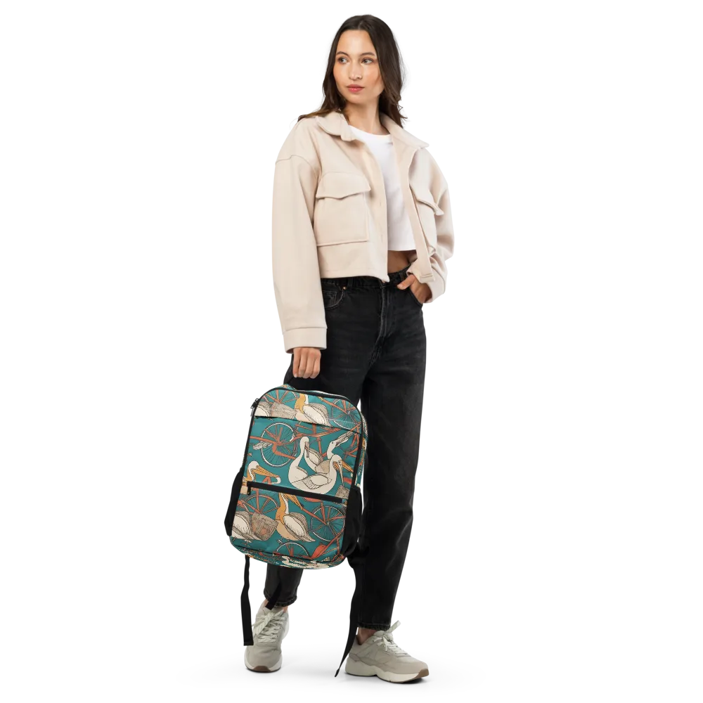 Teal Migration on Utility Backpack — Front