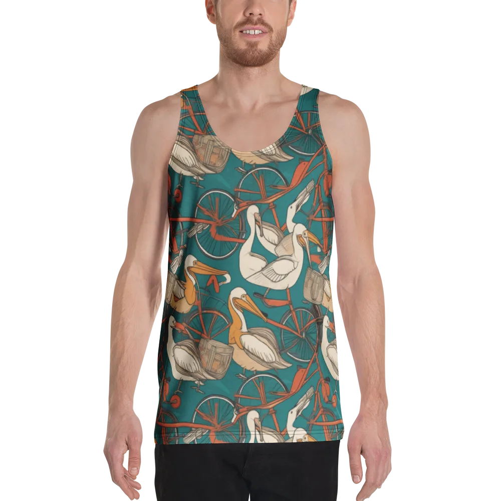 Teal Migration on Men's Tank Top — Front