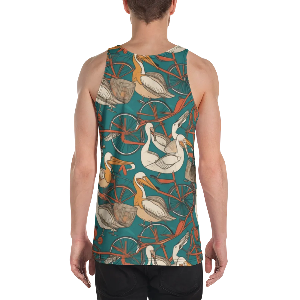 Teal Migration on Men's Tank Top — Back