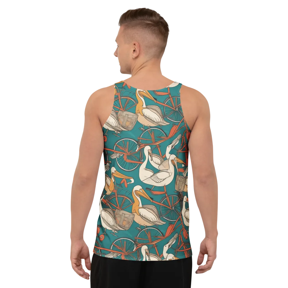 Teal Migration on Men's Tank Top — Back
