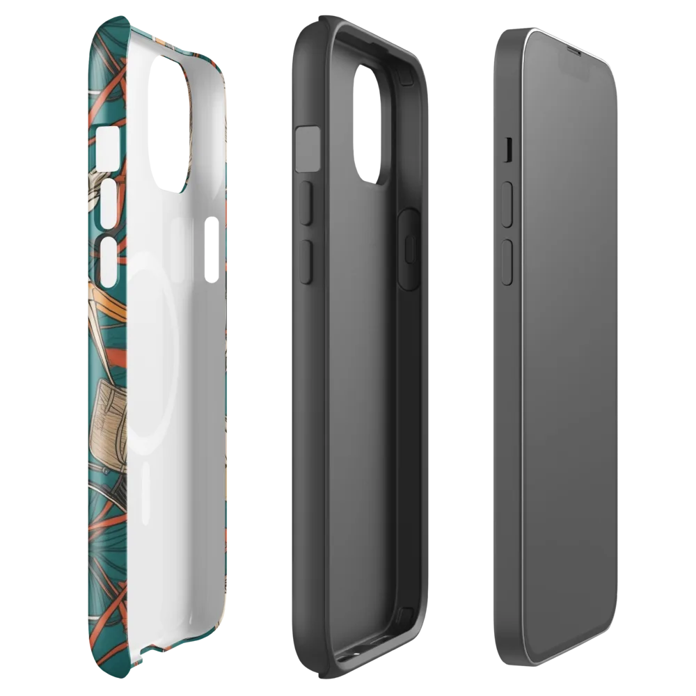Teal Migration on MagSafe Tough Case for iPhone® — Front