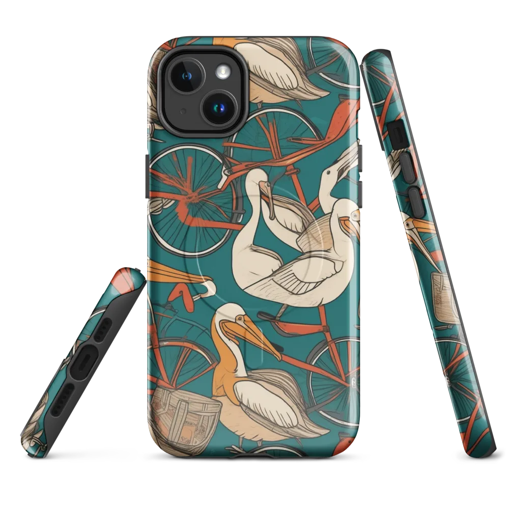 Teal Migration on MagSafe Tough Case for iPhone® — Front