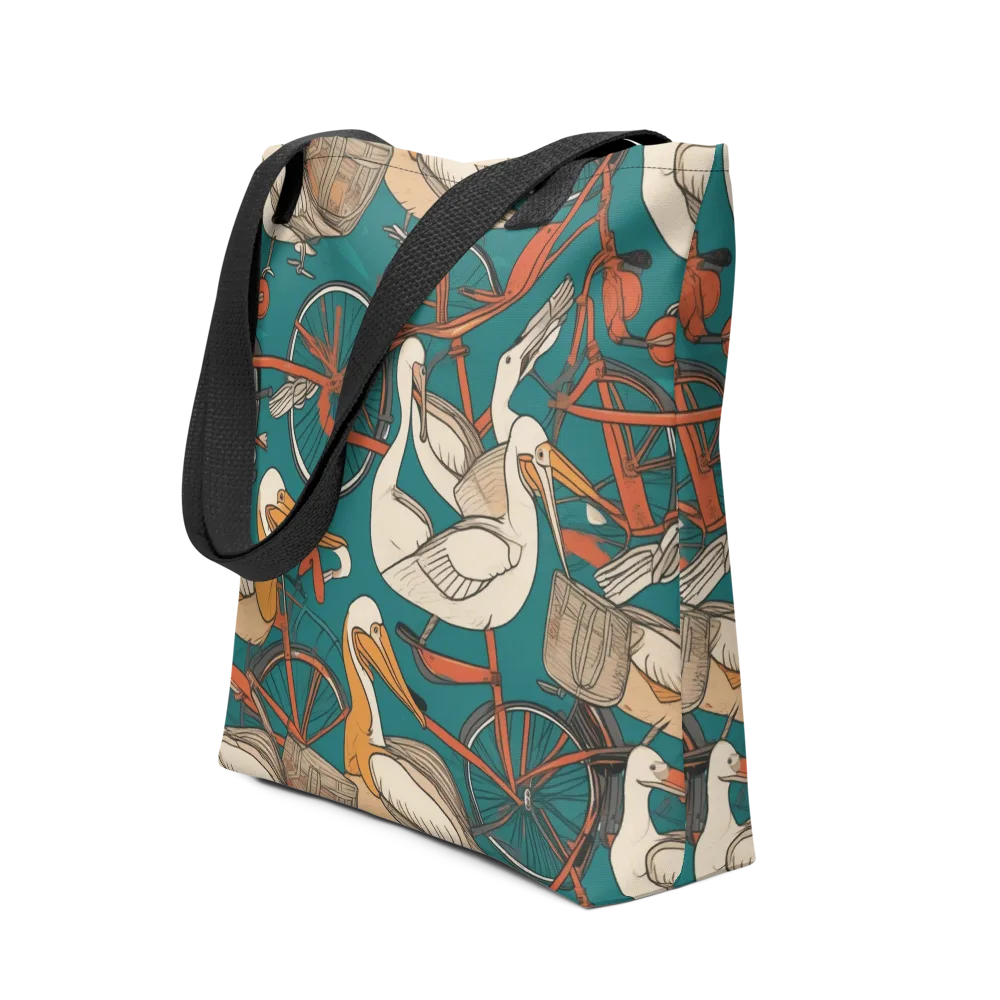 Teal Migration on Tote Bag — Front