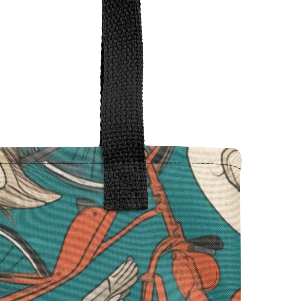 Teal Migration on Tote Bag — Product details