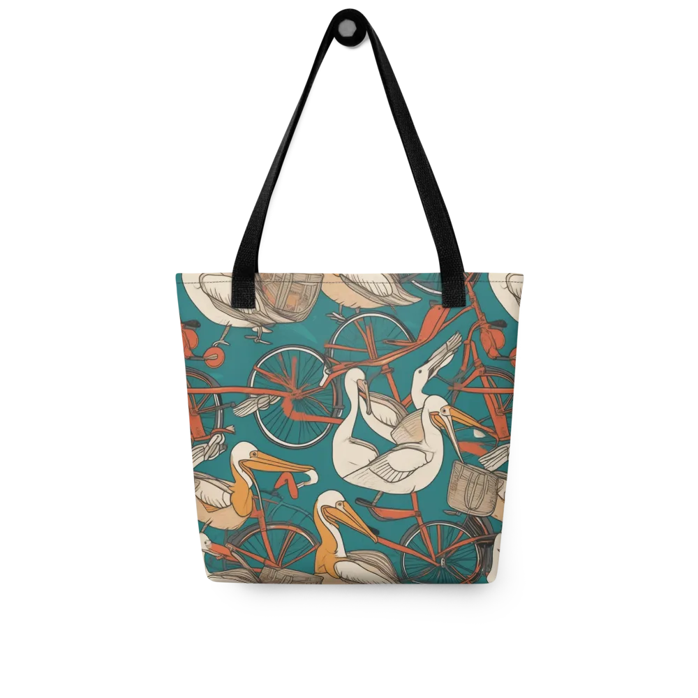 Teal Migration on Tote Bag — Front