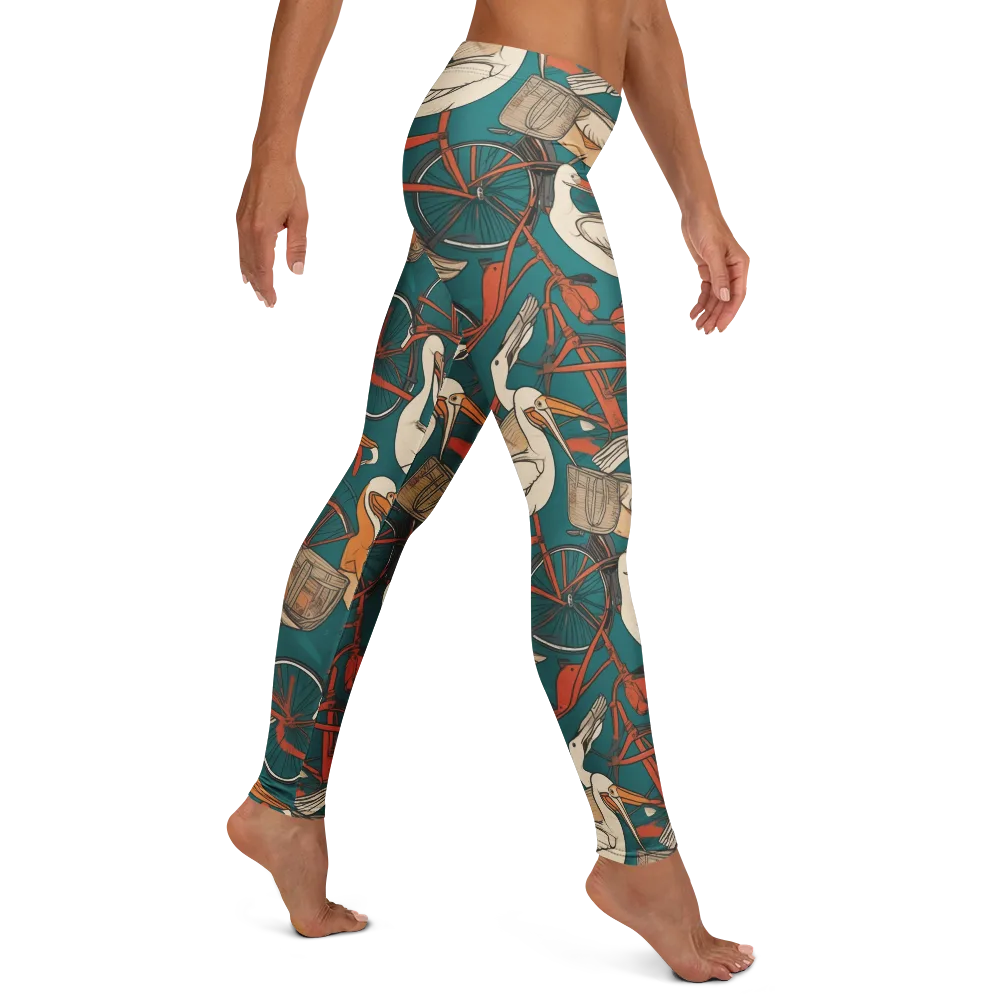 Teal Migration on Leggings — Right