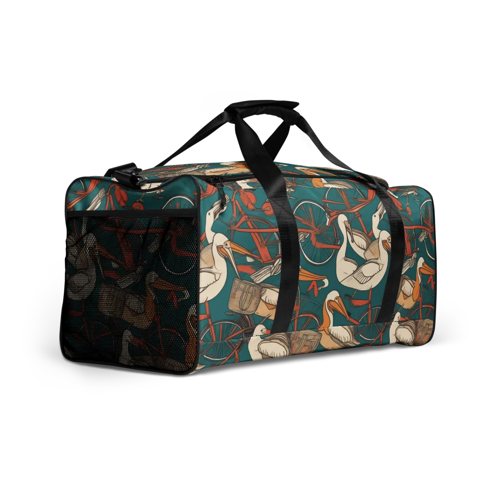 Teal Migration on Duffle Bag — Right Front