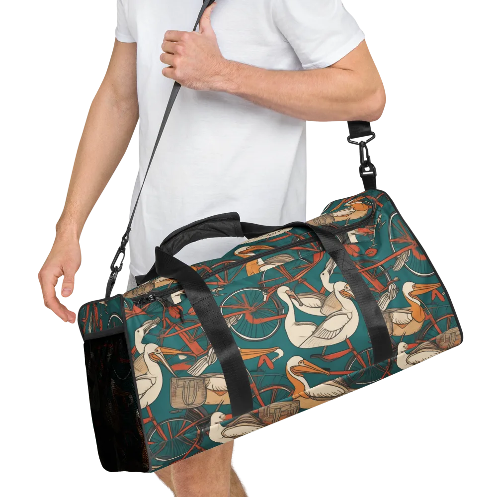 Teal Migration on Duffle Bag — Right Front