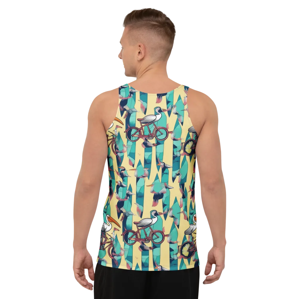 Teal Wings on Men's Tank Top — Back