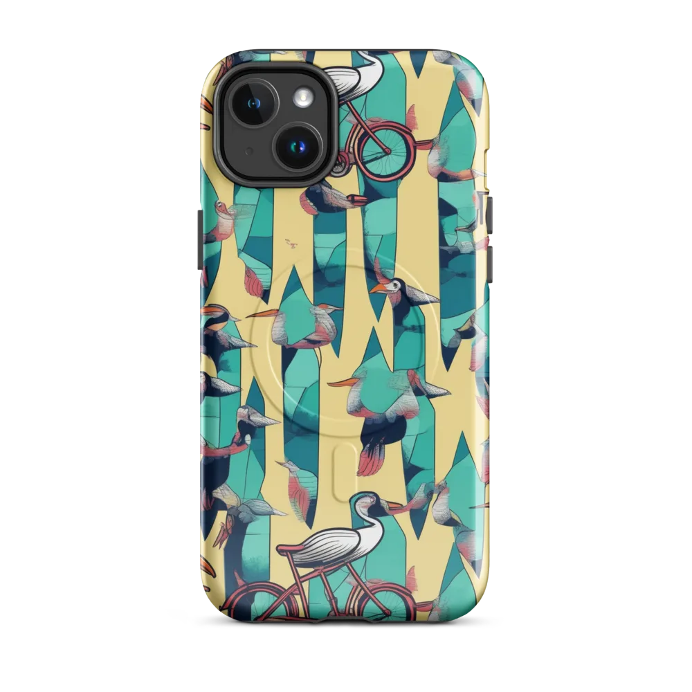 Teal Wings on MagSafe Tough Case for iPhone® — Front