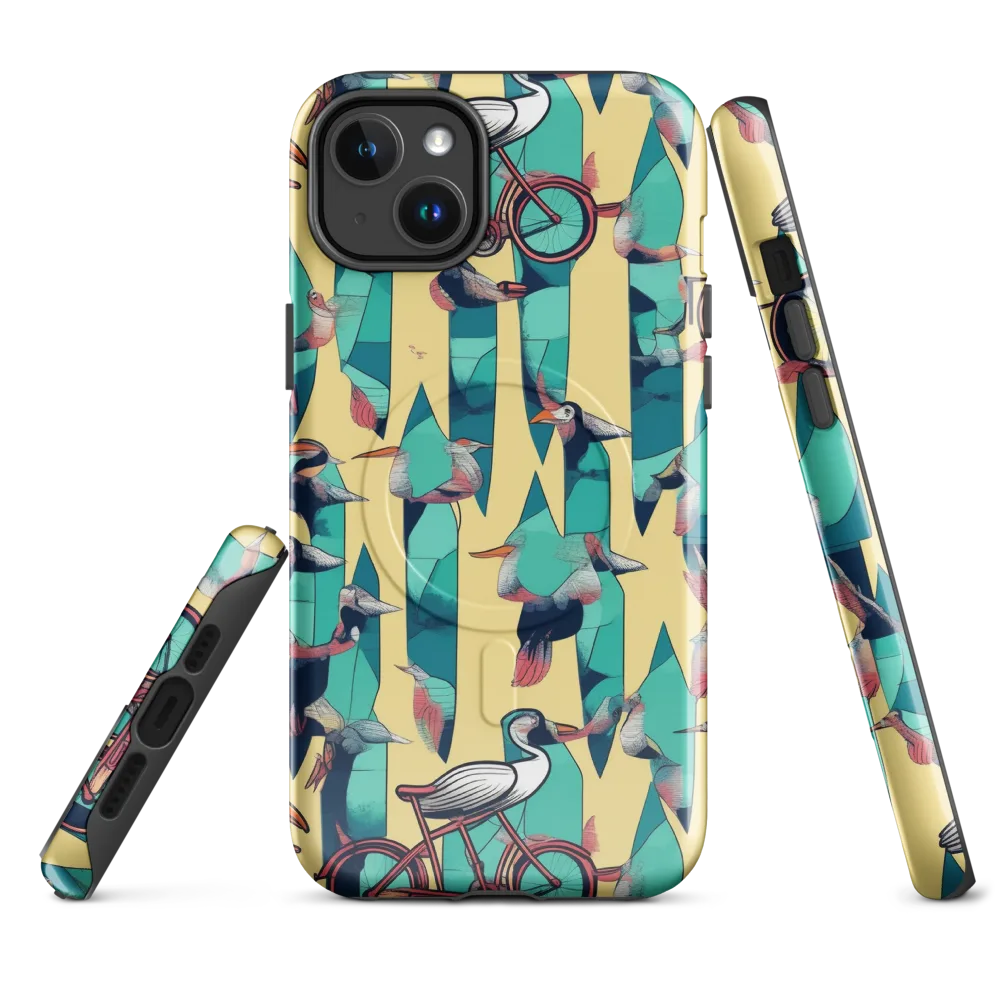 Teal Wings on MagSafe Tough Case for iPhone® — Front