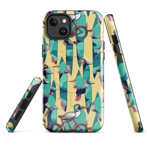 Teal Wings on a MagSafe Tough Case for iPhone®