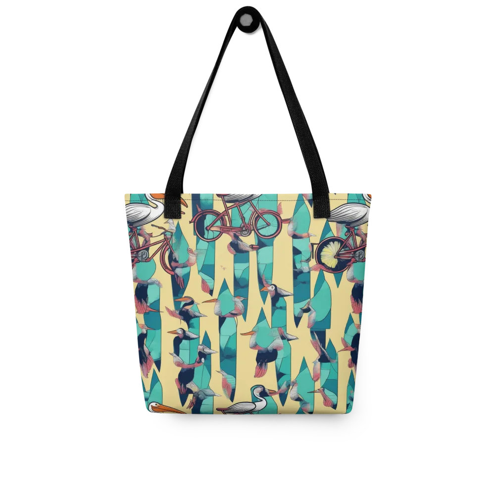 Teal Wings on Tote Bag — Front
